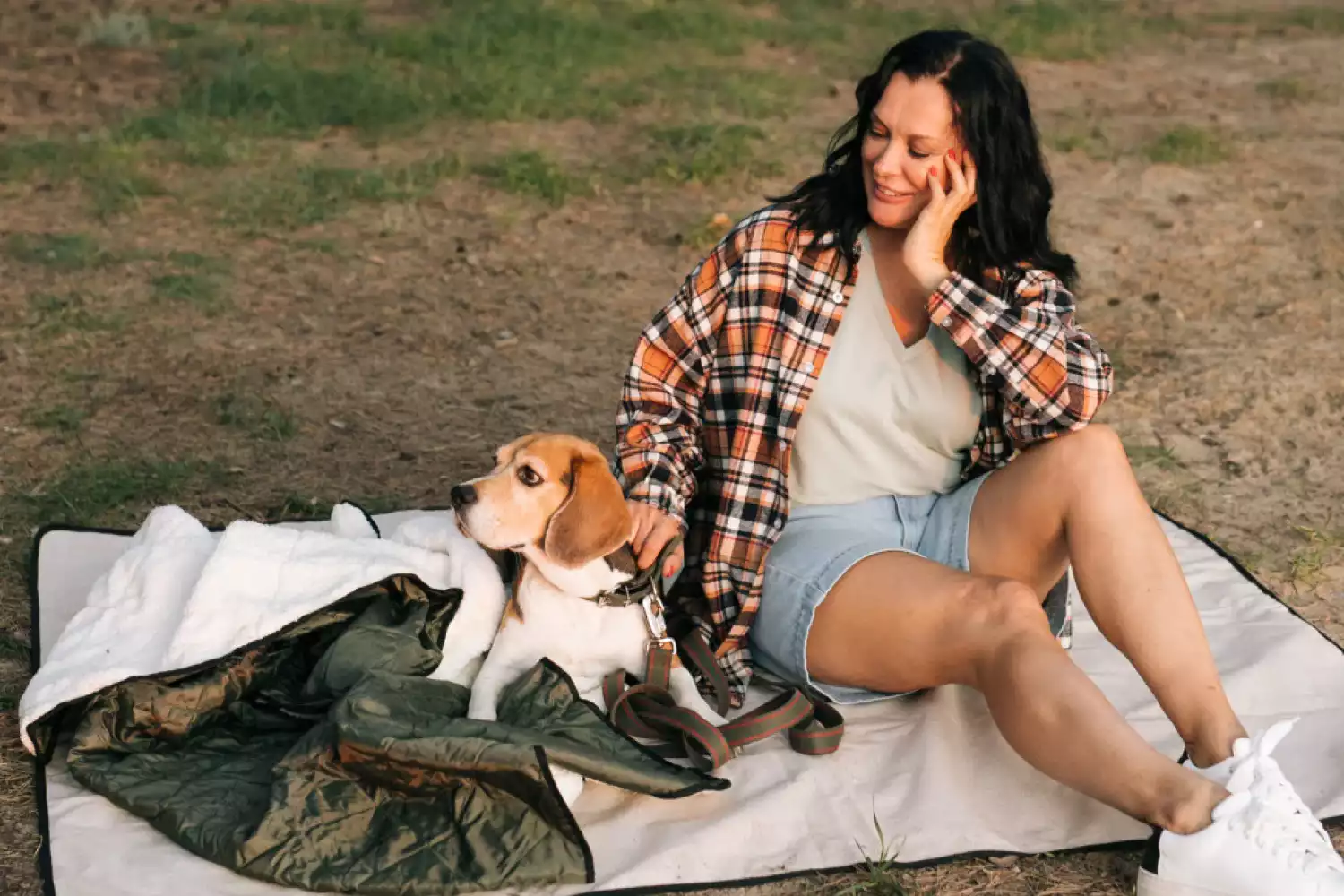 polyester picnic blanket